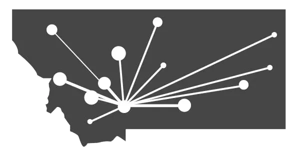 Montana Business Network State Connected Logo
